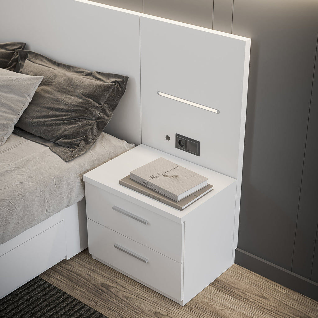 Muebles blancos en dormitorios modernos