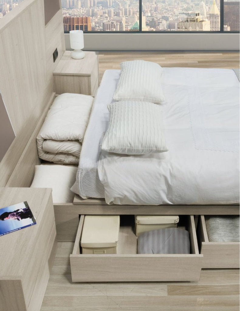 Camas con almacenaje oculto: más allá del canapé con cajones