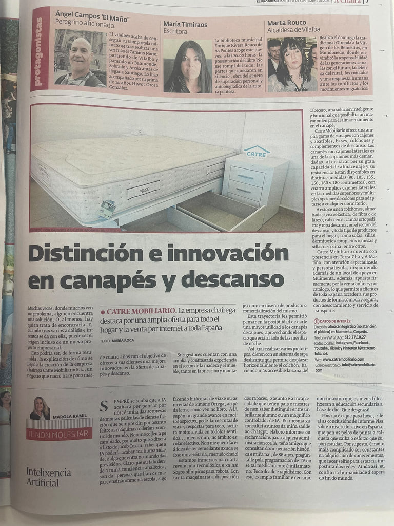 Catre Mobiliario, en El Progreso de Lugo