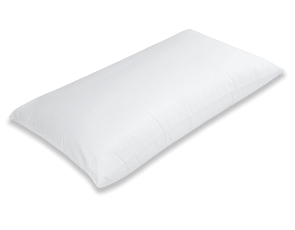 Almohada de fibra Moshy Málaga con funda 100% algodón y cierre de cremallera