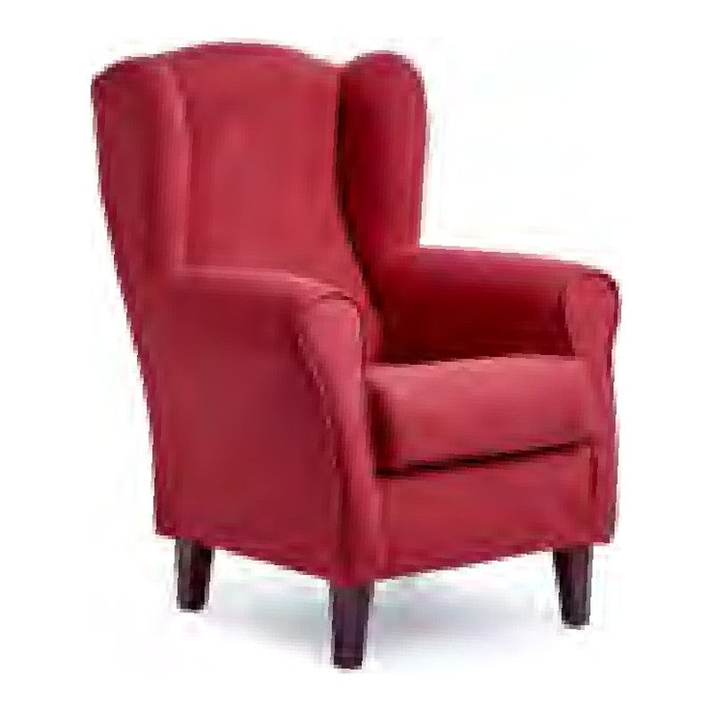 Sillón orejero Low Cost color 11 Granate