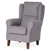 Sillón orejero Jándula gris con respaldo extra confort