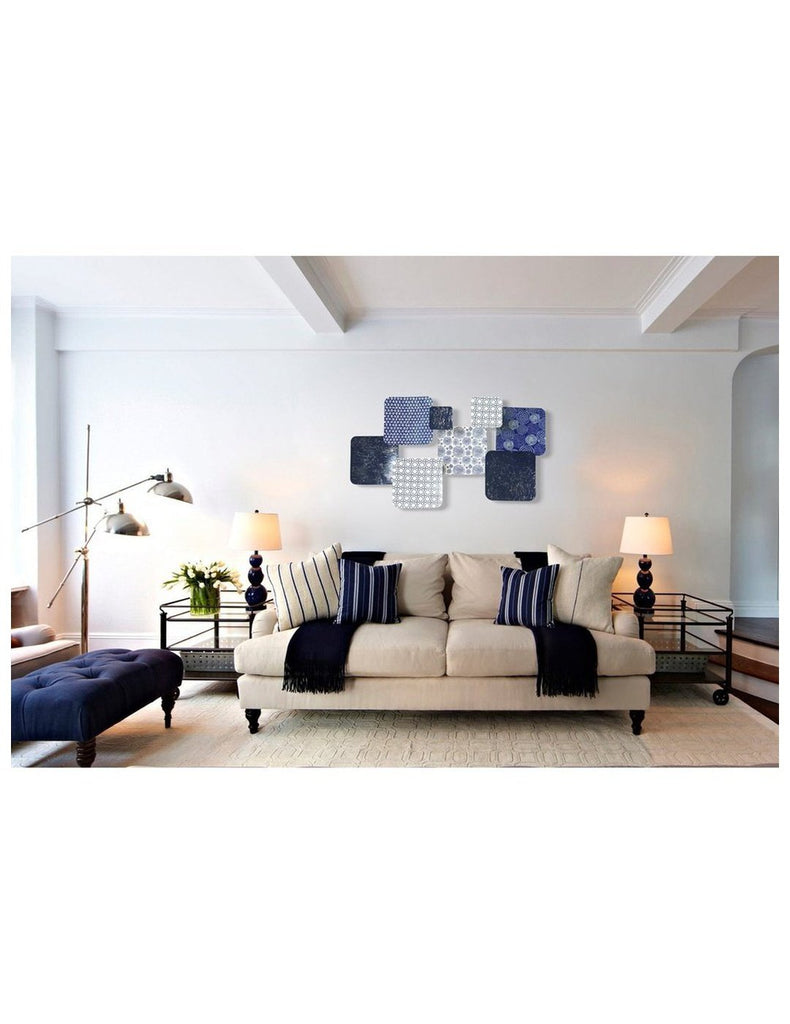 Decoración metálica de pared cuadros